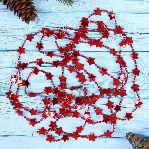 Цена за 3 шт. Бусы на ёлку Звёзды, длина 2.7 м, МИКС - Зимнее волшебство фото 3