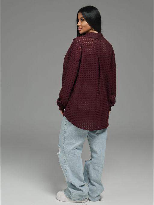 Стелла рубашка женская (шоколад) - Lovetex фото 25