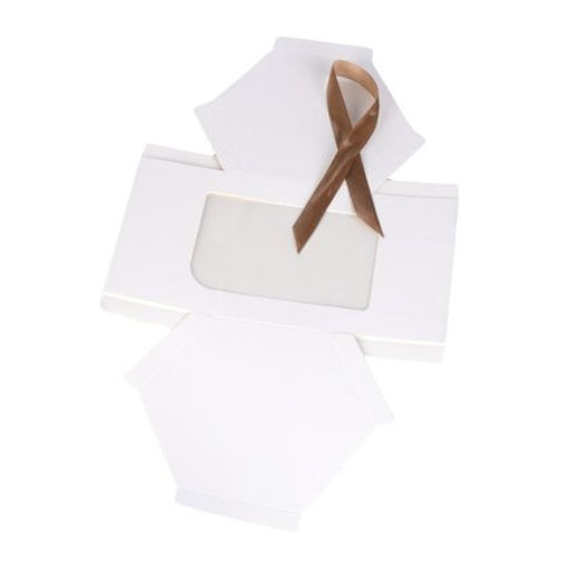 Цена за 12 шт. Коробка подарочная складная 13x13x13 см / W131 /уп 12/420/белая - Галеонтрейд фото 3