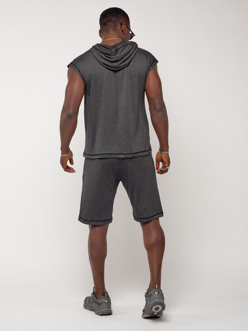 Спортивный костюм летний мужской темно-серого цвета 2264TC - FUYOUKAI фото 9