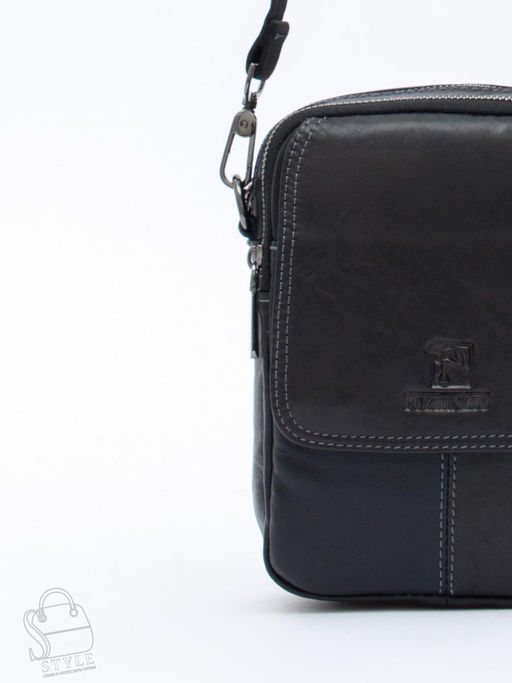 Сумка мужская кожаная 8613S black Fuzhiniao