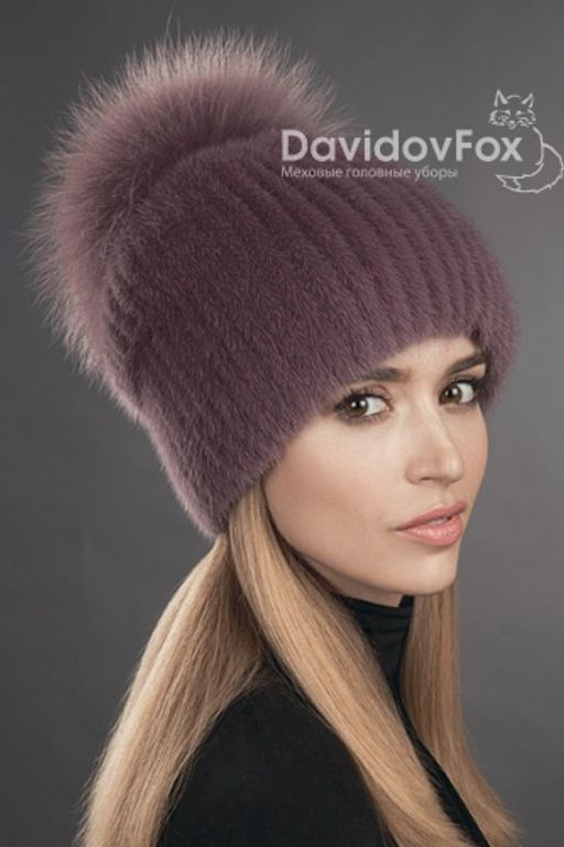 Шапка Буратино норка клевер