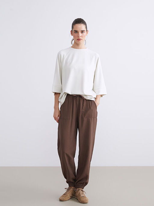 Beli Lastikli Kad?n Jogger Pantolon