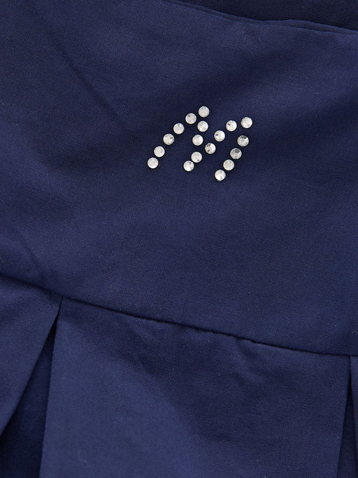 Юбка текстильная синяя в школу UD 0504 синий - Mini maxi фото 6