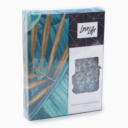 Постельное бельё LoveLife 2 сп Exotic 175х215см, 210х220см, 50х70см-2шт, хлопок, бязь, 125г/м2  фото 5