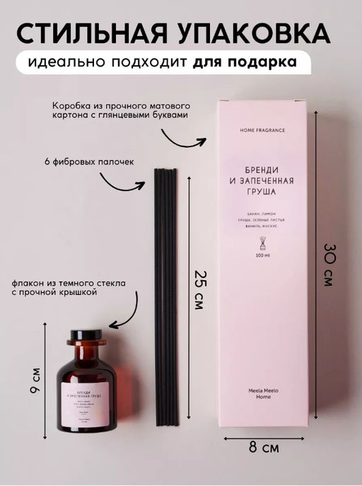 Аромадиффузор «Бренди и запеченная груша»  Meela Meelo  фото 4