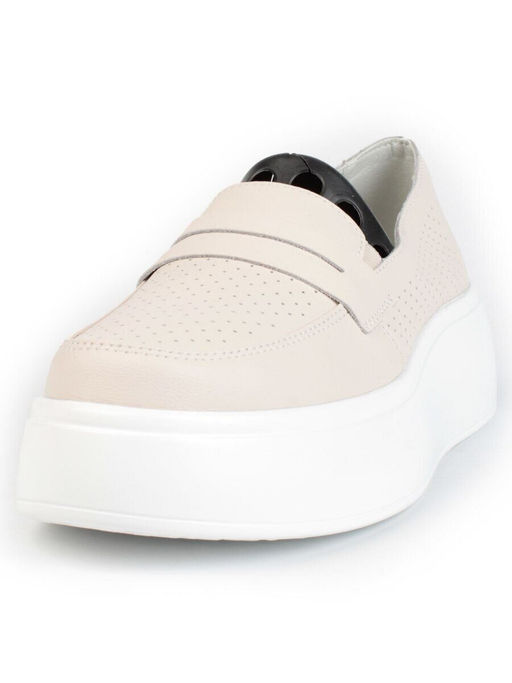 03-SD13-2D BEIGE Полуботинки женские (натуральная кожа)