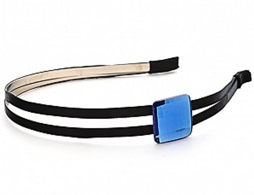 Ободок с камнем PN0129 cиний