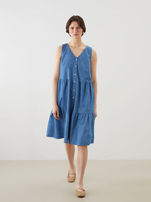 V Yaka Katkat Jean Elbise