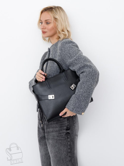 Сумка женская кожаная 11188VG black Vitelli Grassi