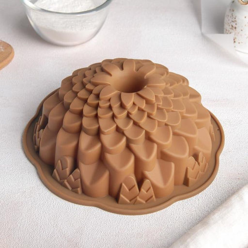 Форма для выпечки Доляна Хризантема, силикон, 22?7,5 см, цвет МИКС  фото 6