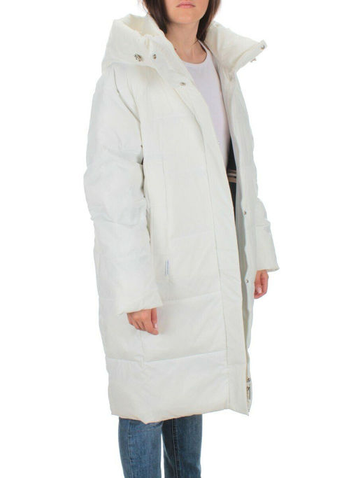 22369 WHITE Пальто зимнее женское (200 гр. холлофайбера) - Fashion фото 8