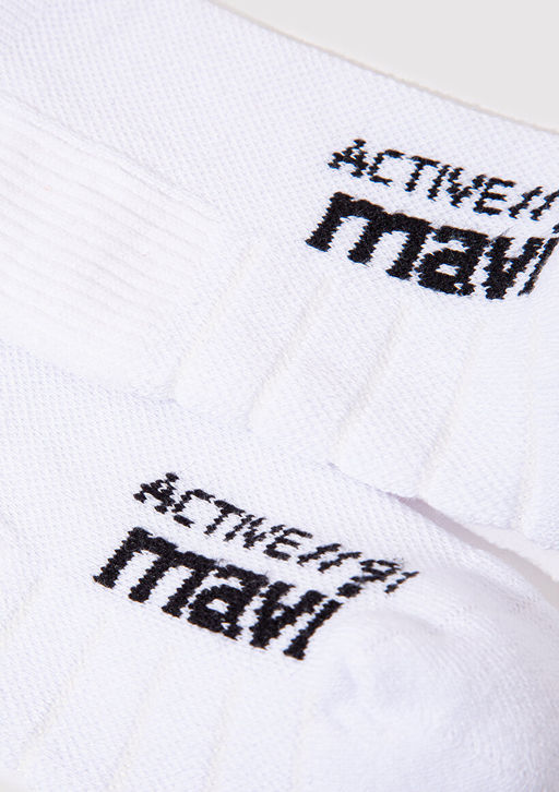 Beyaz Soket Corap - Mavi фото 3