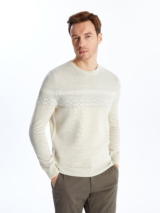 Bisiklet Yaka Erkek Triko Kazak