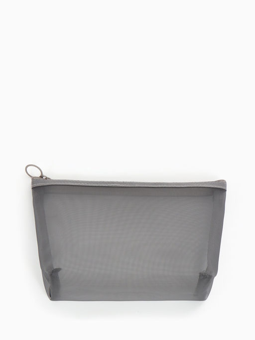 Косметичка дор Сетка 17*6,5*13,5, отд на молнии, серый