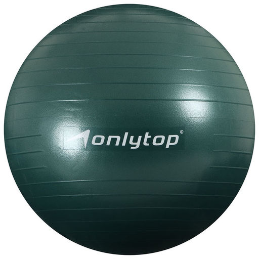 Фитбол ONLYTOP, d=65 см, 900 г, антивзрыв, зелёный