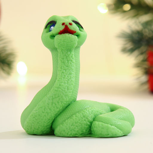 Фигурное мыло Змейка Апельсинка зеленое, 60г - Мыльные штучки фото 2