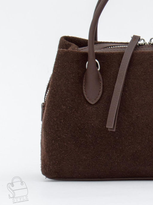 Сумка женская кожаная 7607PE coffee Polina&Eiterou фото 6