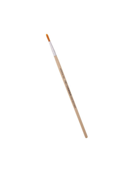 Цена за 10 шт. Кисть для рисования, нейлон, № 7, круглая, деревянная ручка, международный размер