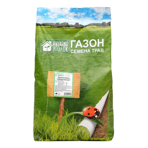Зелёный уголок Газонная травосмесь Спортивная 1 кг