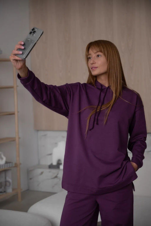 Спортивный костюм КТ 154-12 Сливовый - T.C.T фото 7