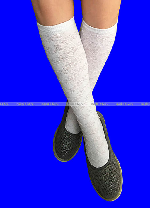 5 ПАР - ЮстаТекс гольфы детские белые 5с55