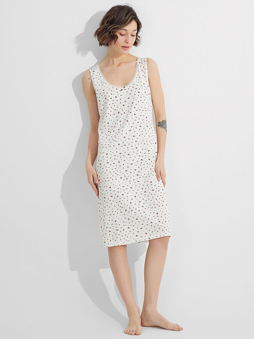 Сорочка ночная женская с цветочным принтом - Mark formelle фото 4