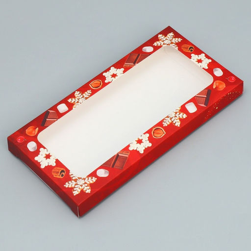 Цена за 5 шт. Коробка для шоколада новогодняя «Волшебных моментов», с окном, 17×8.5×1.5 см