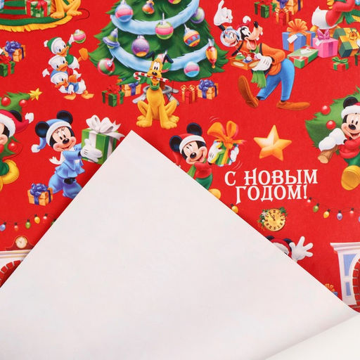Цена за 10 шт. Упаковочная бумага Мышки 70 ? 100 см