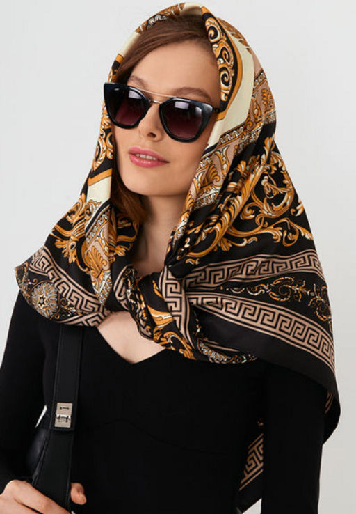 Большой, мягкий, тонкий и очень нежный двусторонний платок с рисунком. - Tantino фото 15