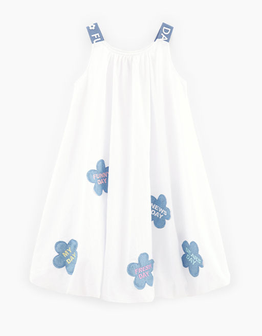 Стильное платье-баллон для девочки 241204