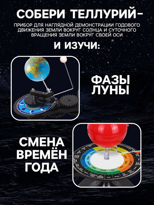 Набор для опытов Солнечная система, световые эффекты - Эврики фото 10