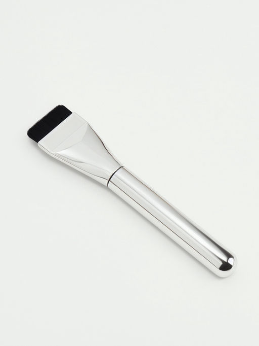 Кисть для макияжа, 14 см, серебристая