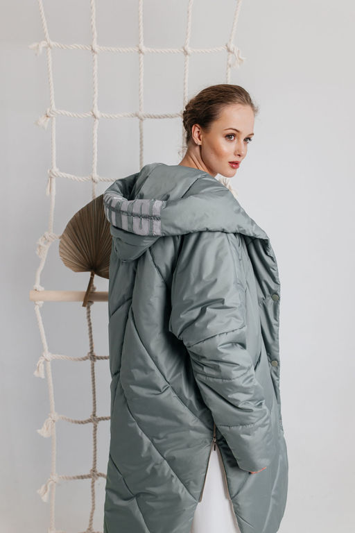 Пальто AMORI 2140 мятный  фото 4