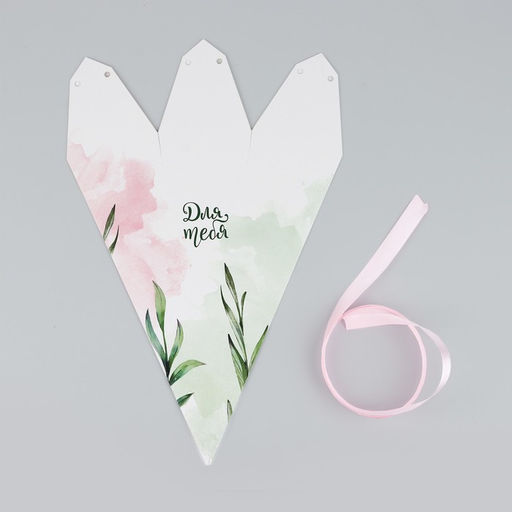 Цена за 5 шт. Переноска - шестиугольник для цветов Для тебя!, белая 15 х 35 х 15 см - Дарите счастье фото 7