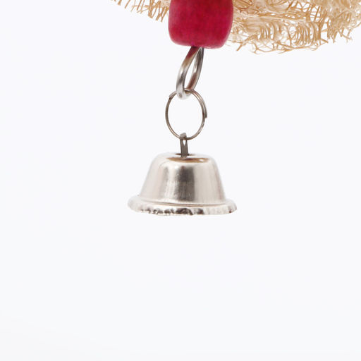 Игрушка с панцирем каракатицы, люфой и колокольчиком, 30 х 5 см - Пижон фото 2