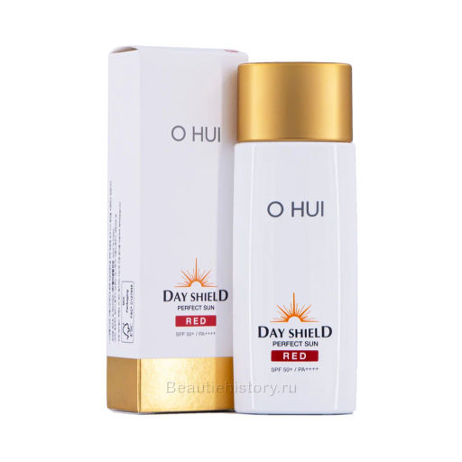Крем солнцезащитный антивозрастной для выравнивания тона O HUI Day Shield Perfect Sun Red SPF50+ PA++++, 50ml