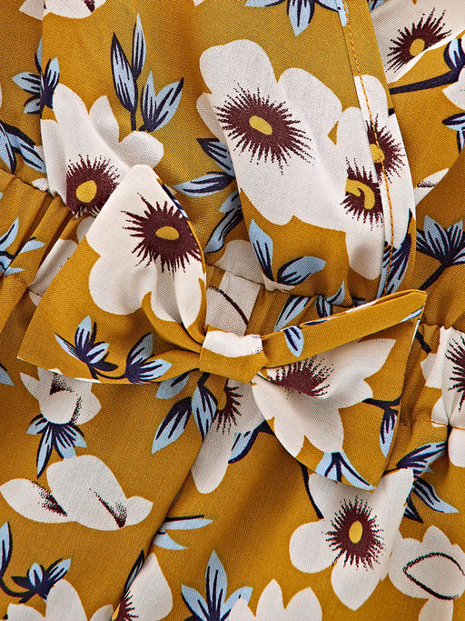 Ромпер для девочки 22-6318 синий/цветы - Mini maxi фото 12