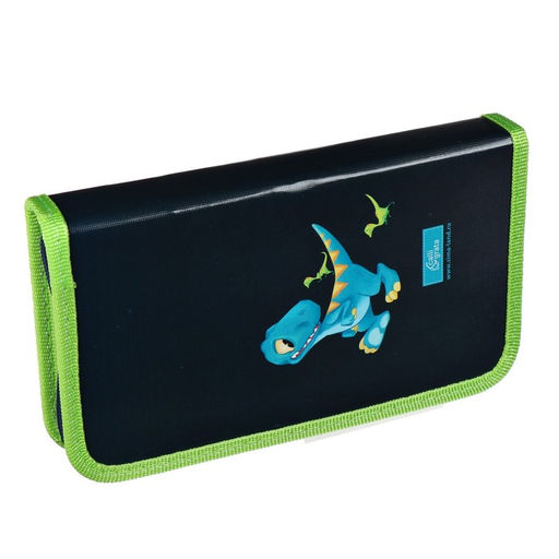 Пенал школьный, 1 секция, 11.5×20.5×3 см «Дино»