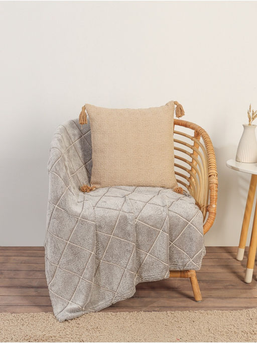 Наволочка декоративная с кисточками SL Home TASSEL, 4545 см, коричневая - Sima-land home фото 4