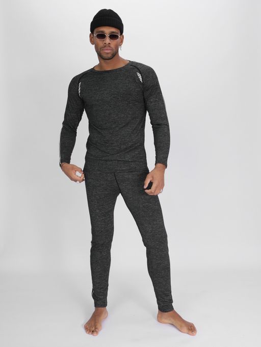 Комплект мужского термобелья без начеса темно-серого цвета 2214TC - FUYOUKAI фото 17