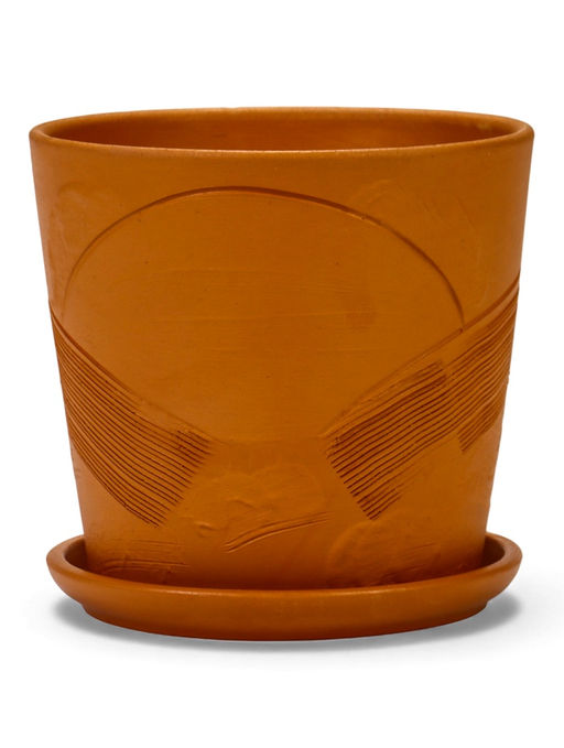 Горшок цветочный с поддоном 1,45 л, d15/h14 см терр-т керамика, "Голландия" (М)