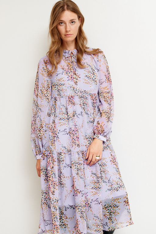 Платье свободного А-силуэта Linda (Цвет: Лаванда) - Morozov Amavie фото 6