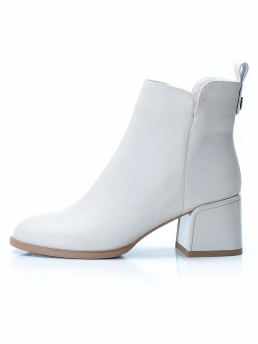 01-PCM341-2 BEIGE Ботинки демисезонные женские (натуральная кожа, байка)