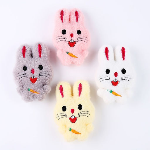 Мягкая игрушка Зайка с морковкой на брелоке, цвета МИКС - Simaland фото 3