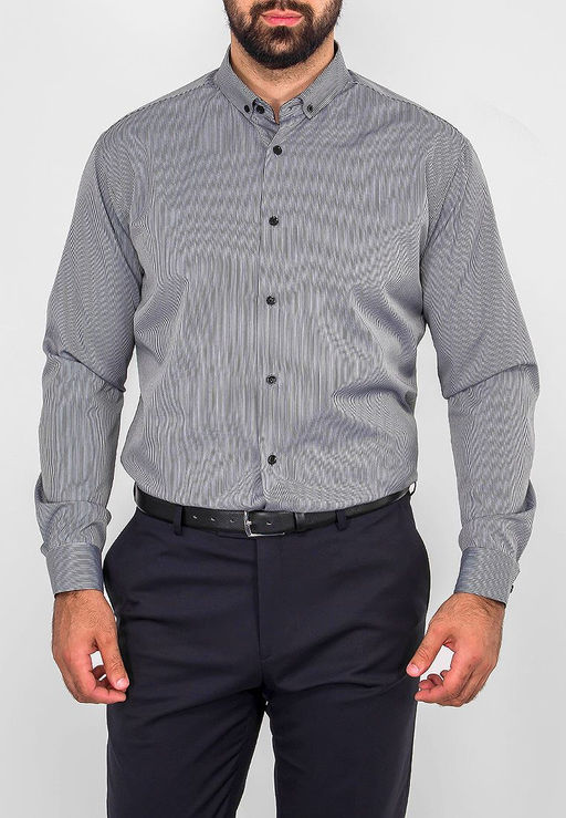 Сорочка мужская длинный рукав GREG 331/139/1003/Z/b/1  фото 8