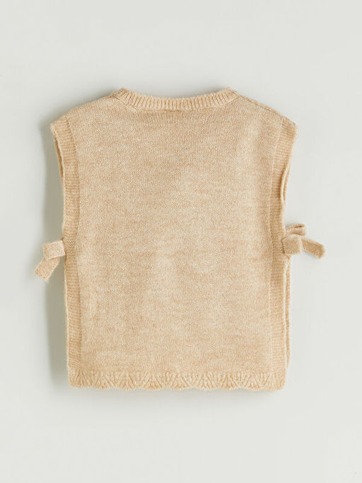 Bisiklet Yaka K?z ?ocuk Triko S?veter