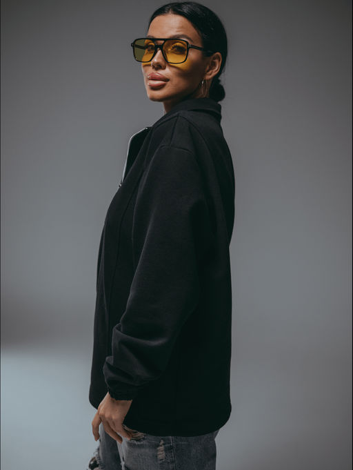 Брамея свитшот женский (черный) - Lovetex фото 3