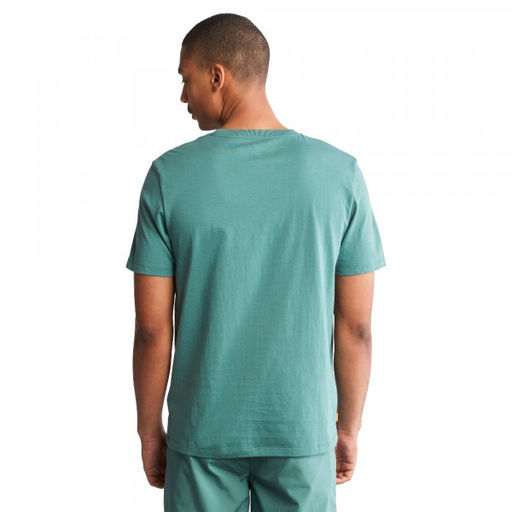 Мужская футболка Timberland TFO SS Seasonal Pocket Print Tee (Reg) зеленая  фото 2