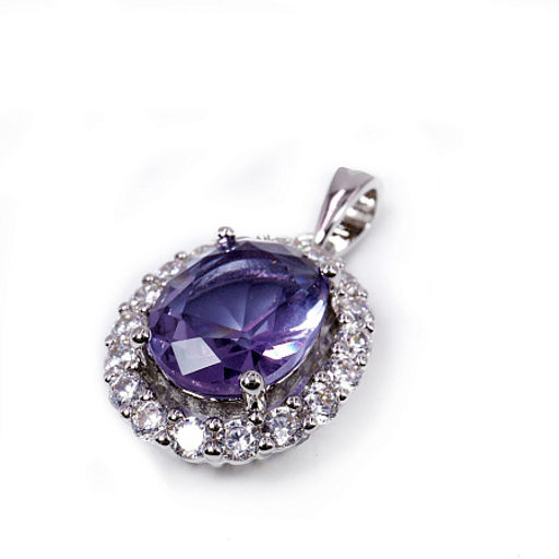 Комплект ювелирной бижутерии German Silver кольцо и серьги с Аметрином - Сандаловый дом фото 3